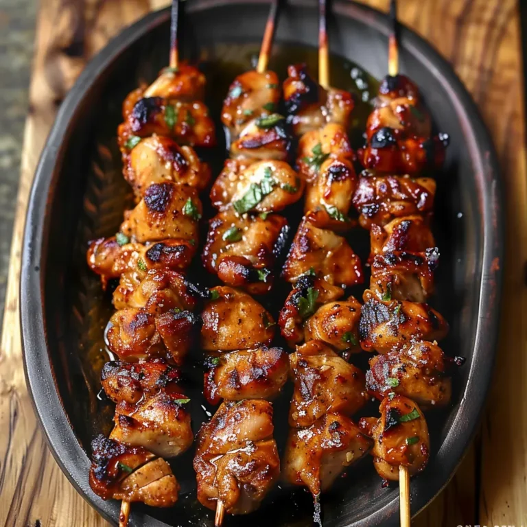 Delicious Thai Coconut Chicken Skewers Recipe