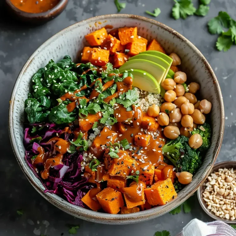 Delicious Thai Peanut Sweet Potato Bowl Recipe