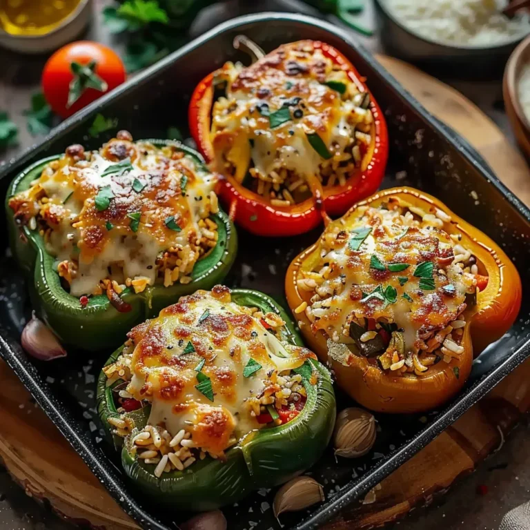 Delicious Vegetarian Stuffed Bell Peppers