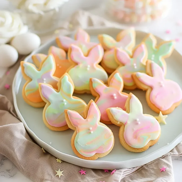 Easter Bunny Marbled Cookies: Easy Cut Out Recipe