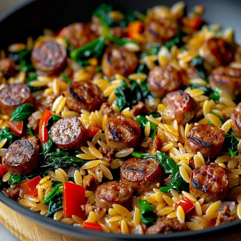 Easy One-Pan Italian Sausage Orzo Recipe