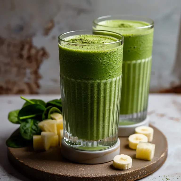 Energizing Matcha Spinach Smoothie