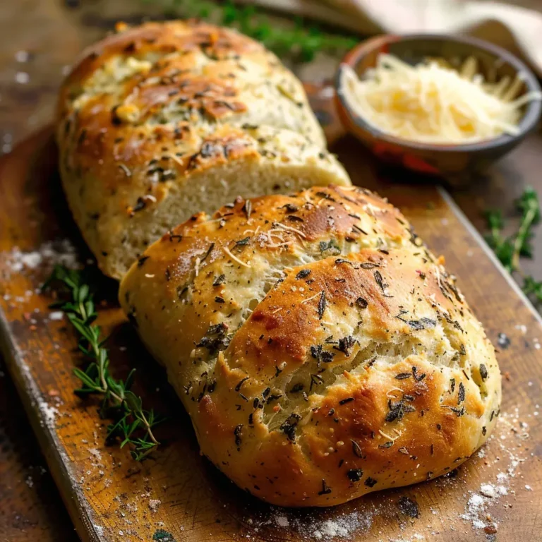 Garlic Parmesan Herb Bread: Easy Rustic Recipe