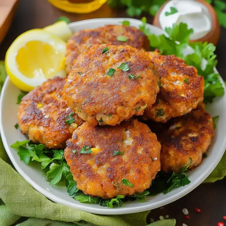 Golden Cornmeal-Crusted Salmon Cakes