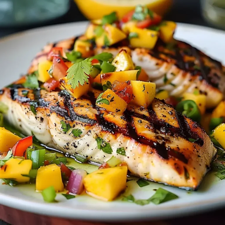 Grilled Swordfish with Fresh Mango Salsa