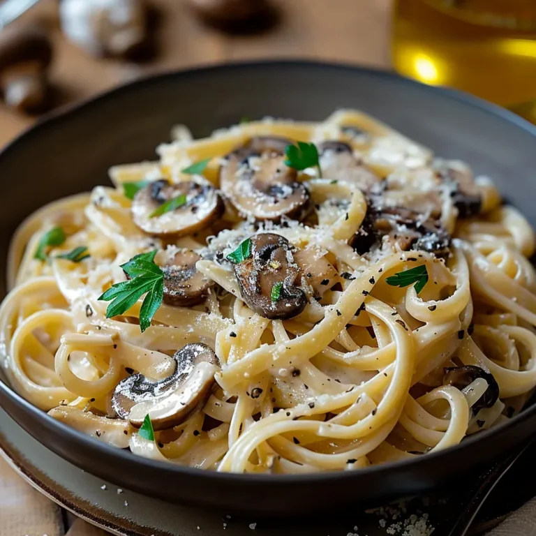 Gruyere Pasta with Caramelized Leek and Mushroom