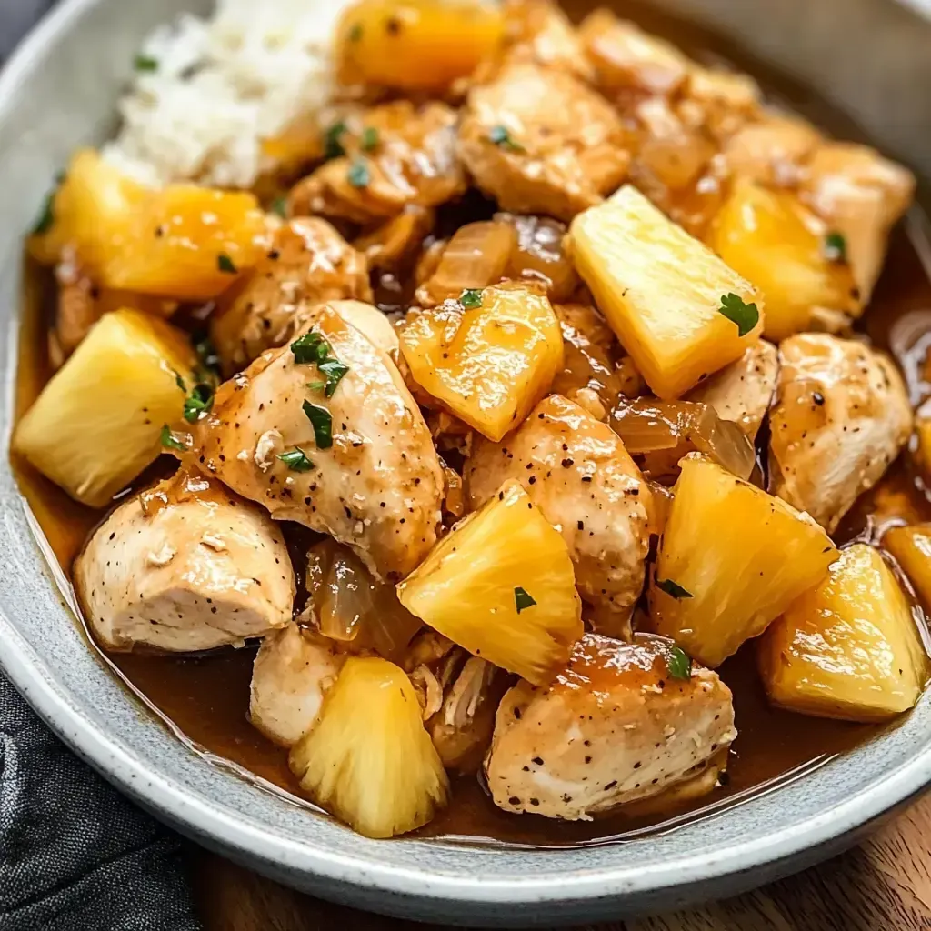 Hawaiian Pineapple Chicken Slow Cooker Recipe