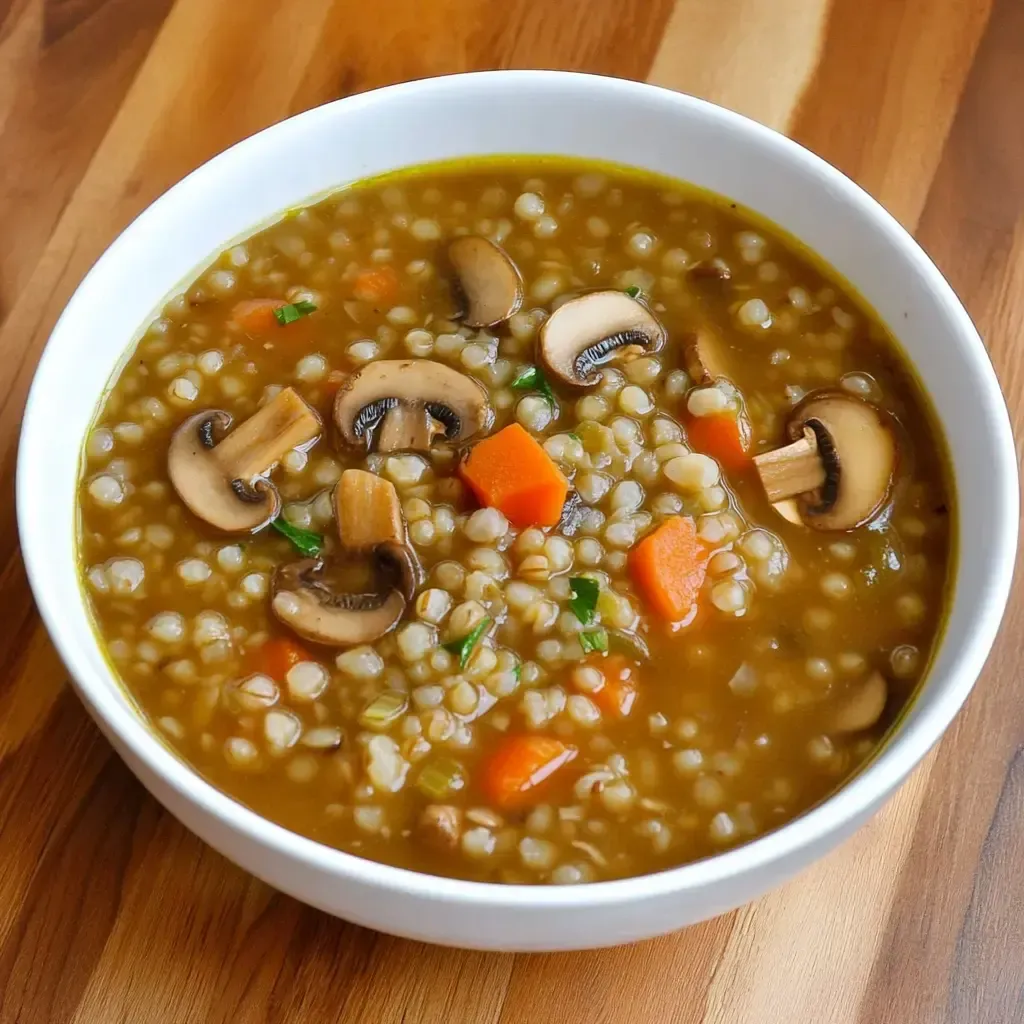 Hearty Mushroom Barley Soup Recipe