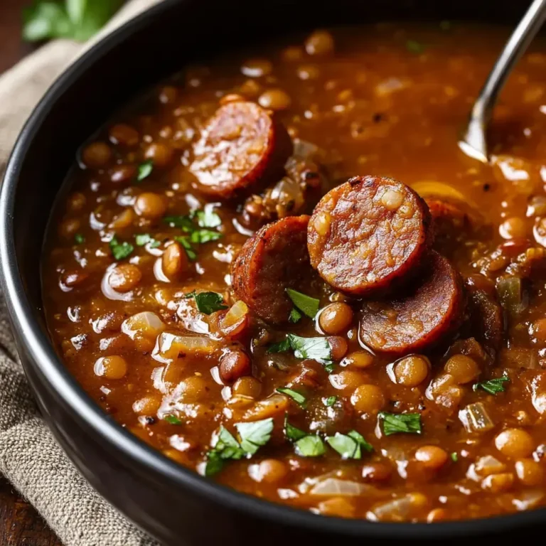 Hearty Sausage Lentil Soup: Easy Recipe