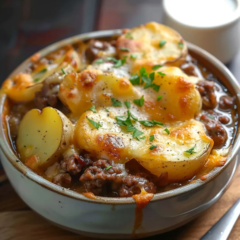 Hearty Slow Cooker Hamburger Potato Casserole