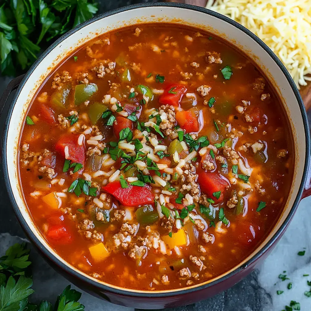 Hearty Stuffed Pepper Soup – Quick and Delicious Recipe