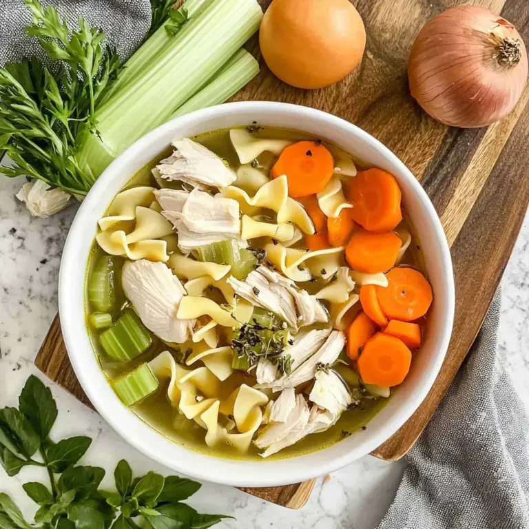 Homemade Chicken Noodle Soup Recipe - Comforting and Classic