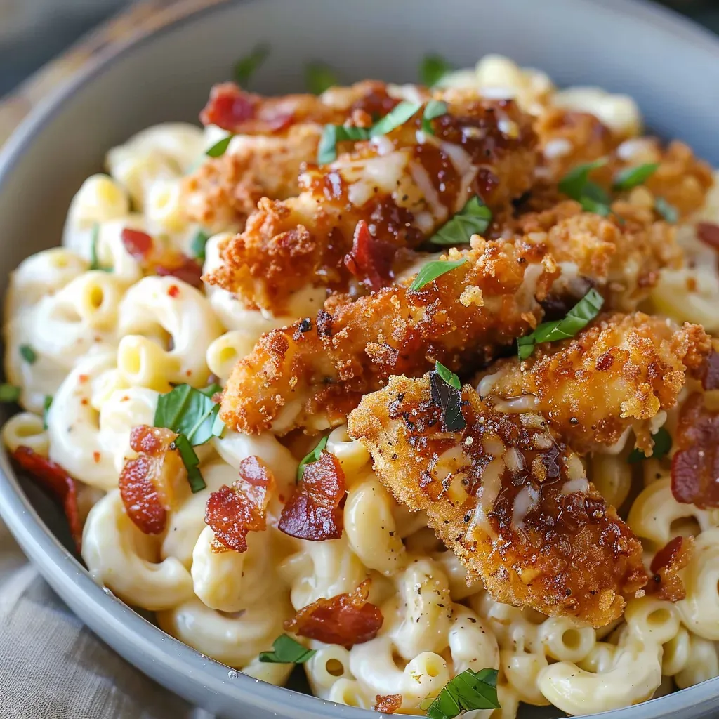 Honey Pepper Chicken Macaroni and Cheese Recipe