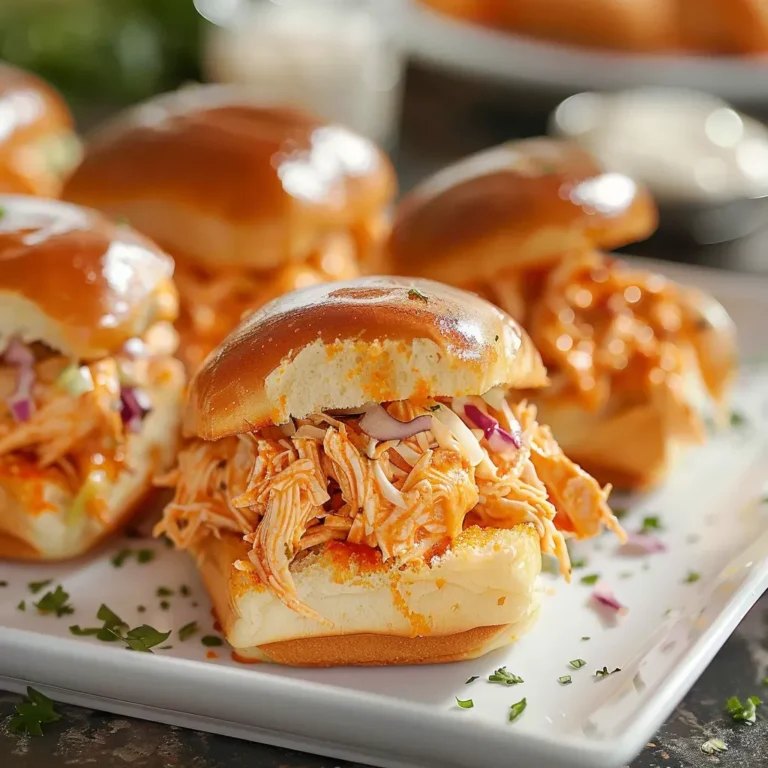 Irresistible Baked Buffalo Chicken Sliders