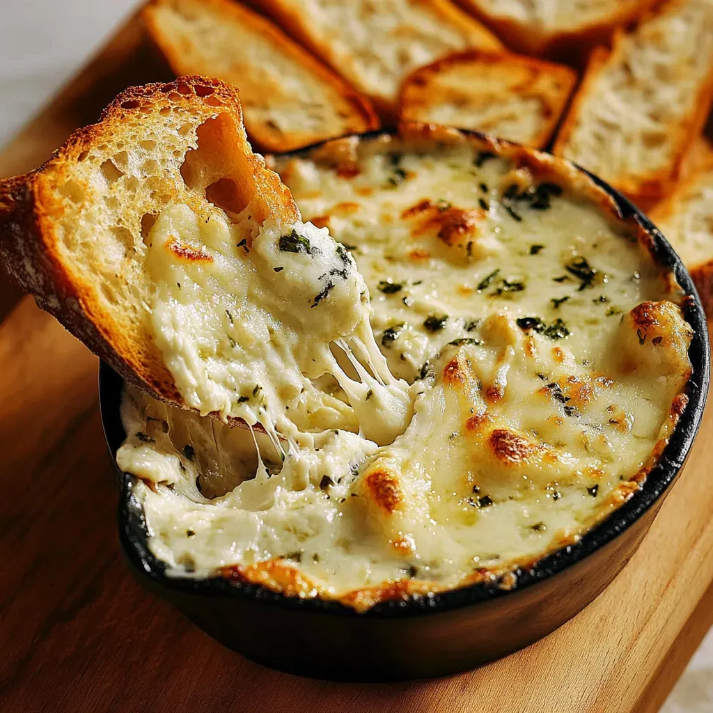 Irresistible Baked Garlic Bread Dip Recipe