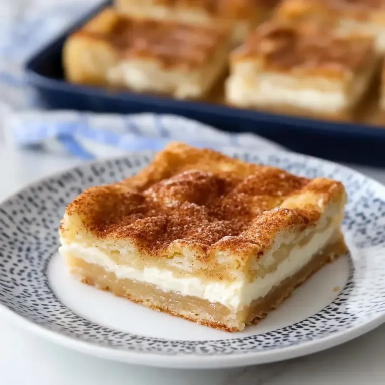 Irresistible Cheesecake Bars with Crescent Roll Crust