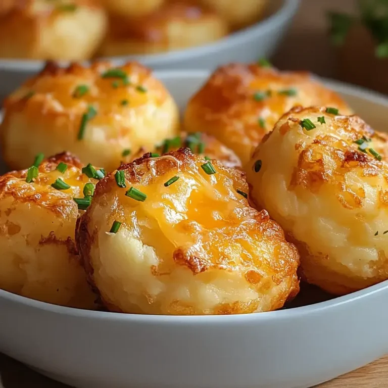 Irresistible Cheesy Potato Puffs - Easy Recipe