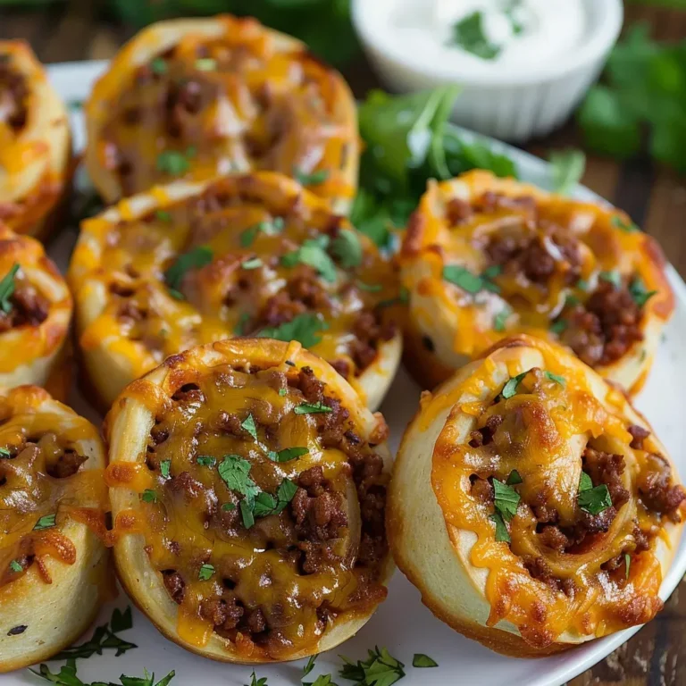 Irresistible Cheesy Taco Pinwheels Recipe