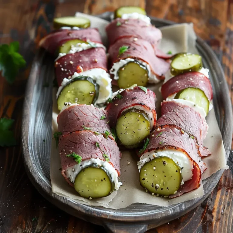 Irresistible Cream Cheese Pickle Roll-Ups
