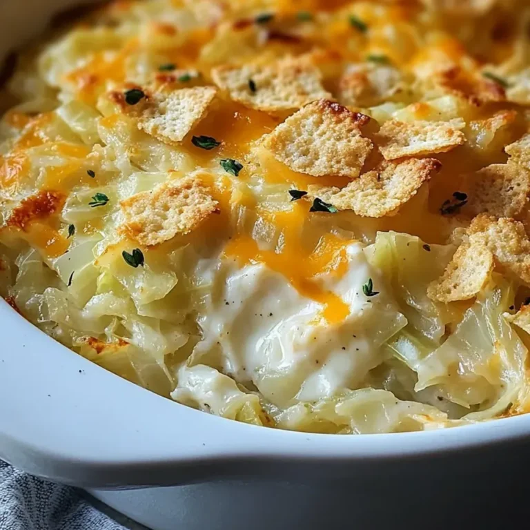 Irresistible Creamy Baked Cabbage Casserole
