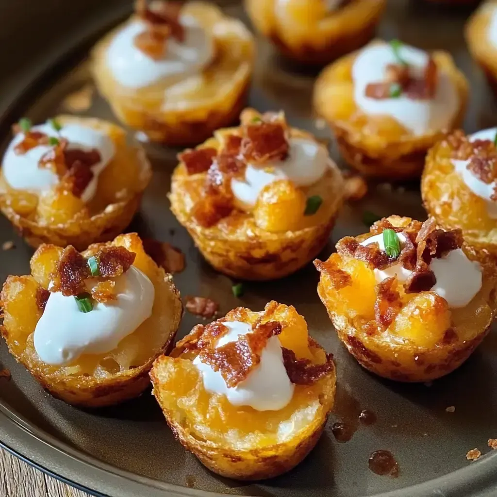 Irresistible Loaded Tater Tot Cups