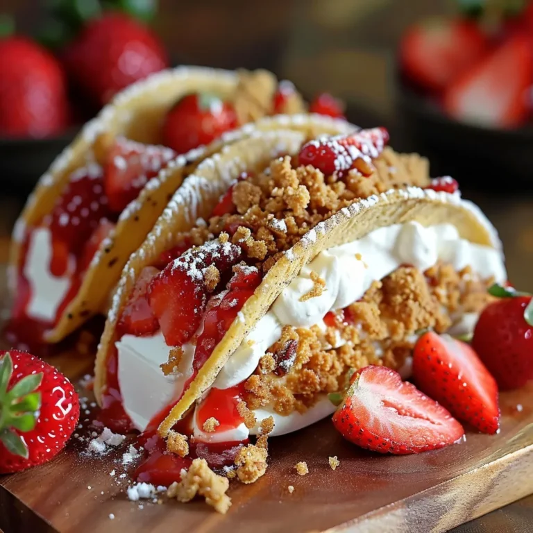 Irresistible Strawberry Crunch Cheesecake Tacos