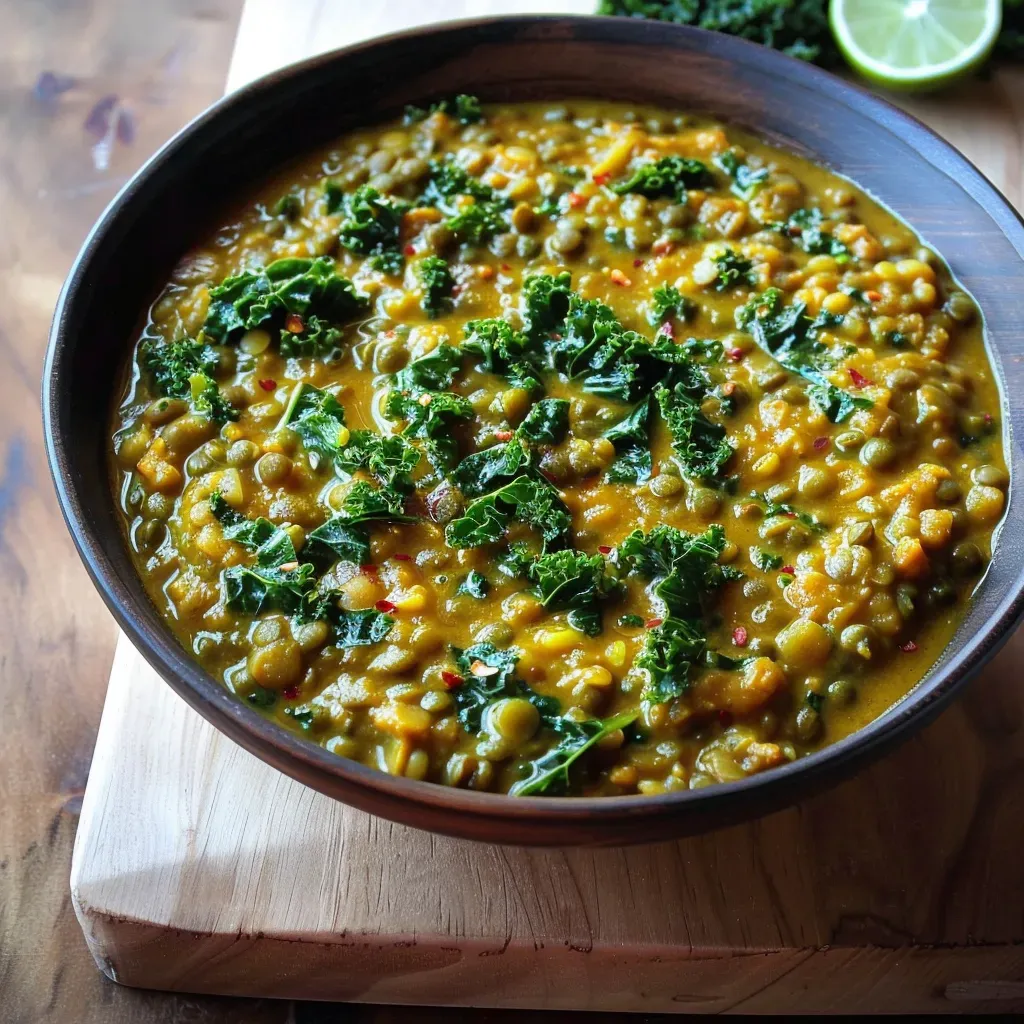 Kale Lentil Curry Recipe