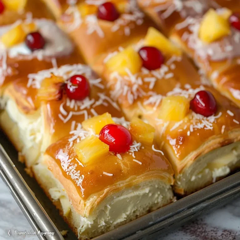 King’s Hawaiian Pina Colada Cheesecake Danish Recipe