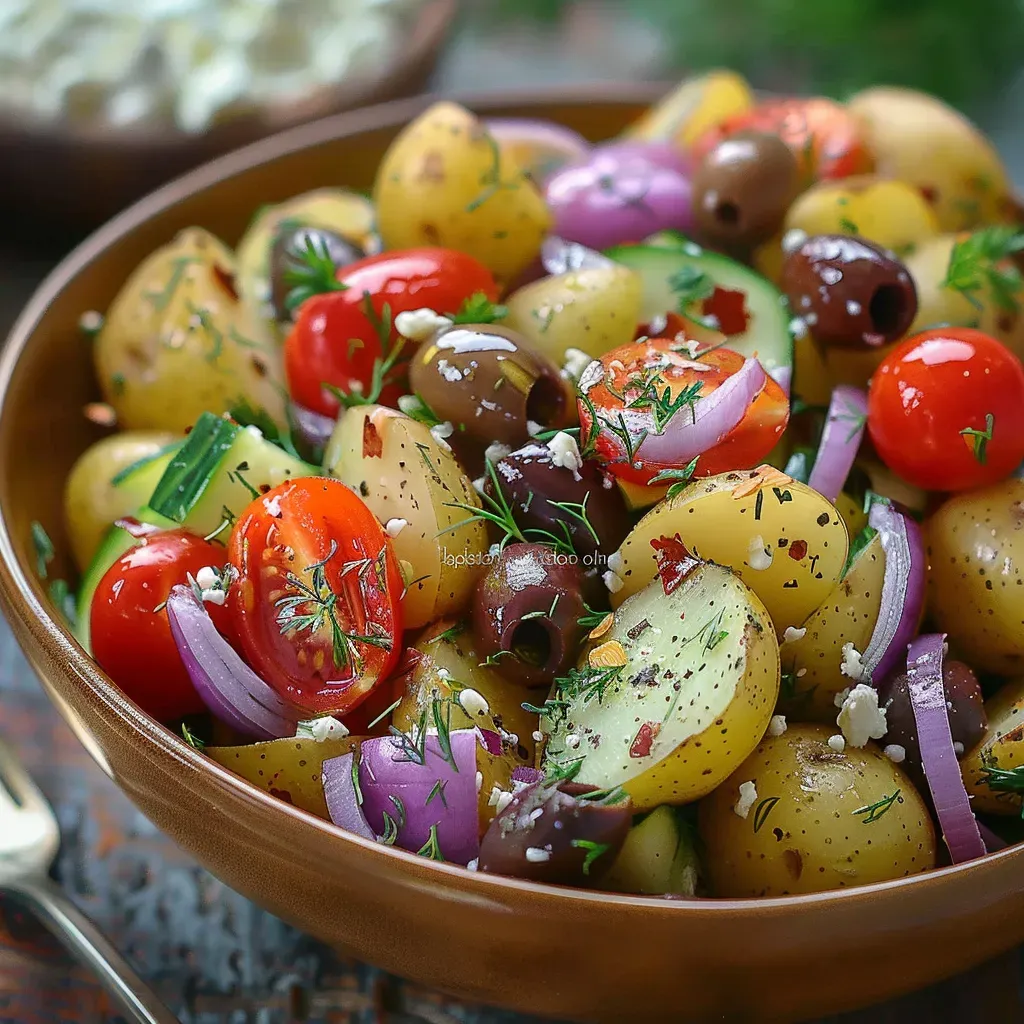 Mouthwatering Greek Potato Salad Recipe