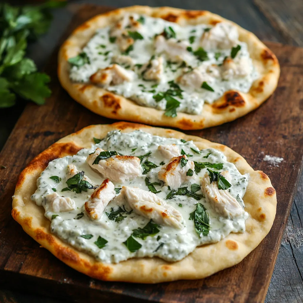 Mouthwatering Tzatziki Chicken Naan Pizza Recipe