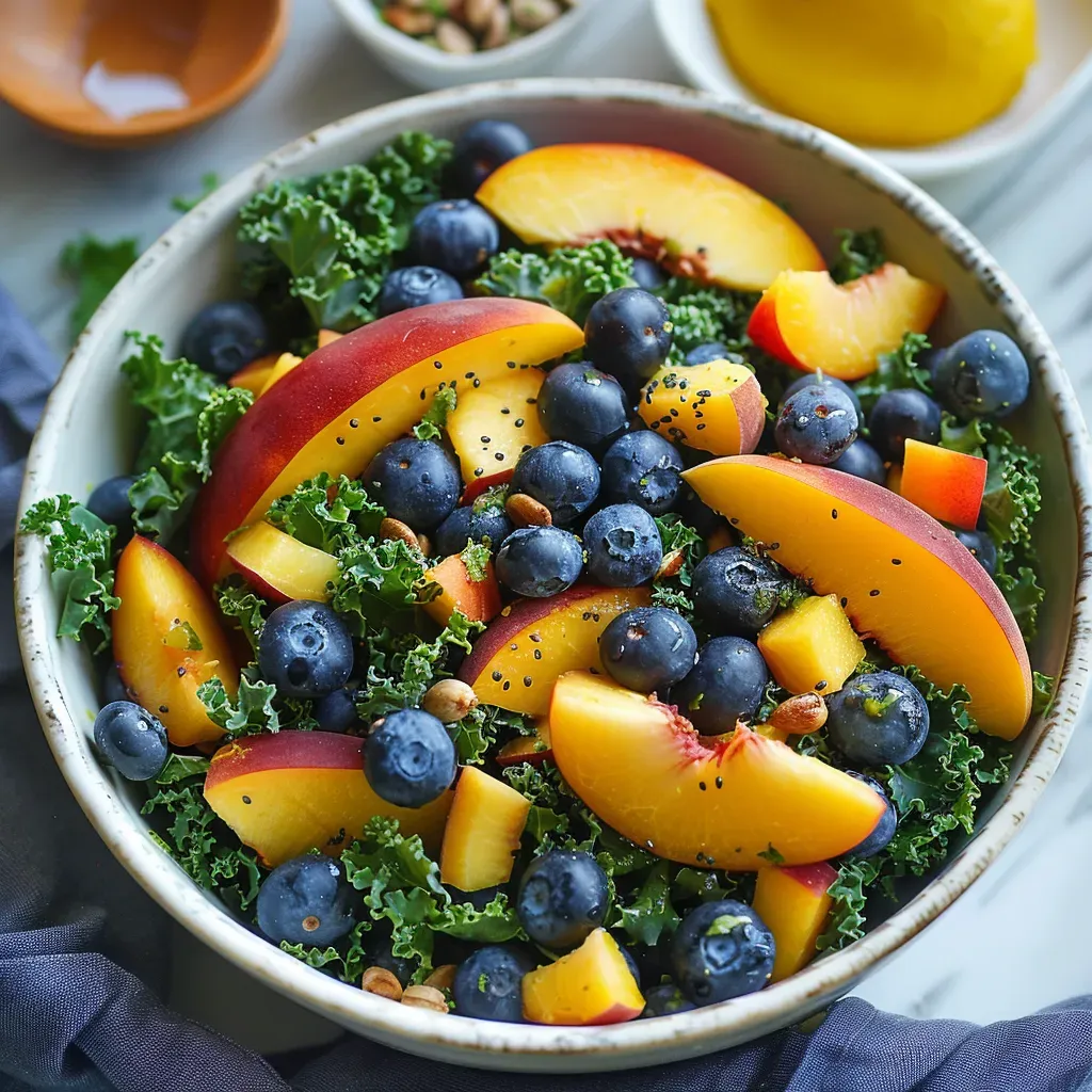 Peach Kale Salad: Refreshing Summer Recipe