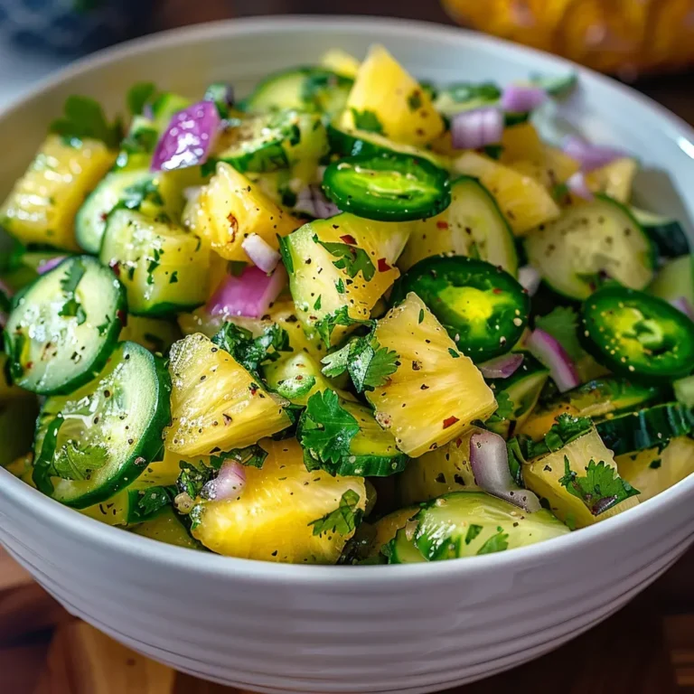 Pineapple Cucumber Salad: Refreshing and Tropical Flavor