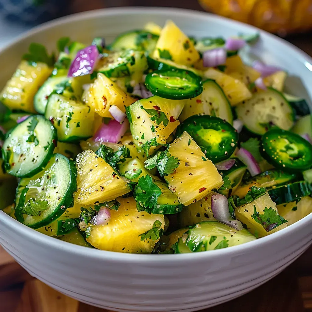 Pineapple Cucumber Salad: Refreshing and Tropical Flavor