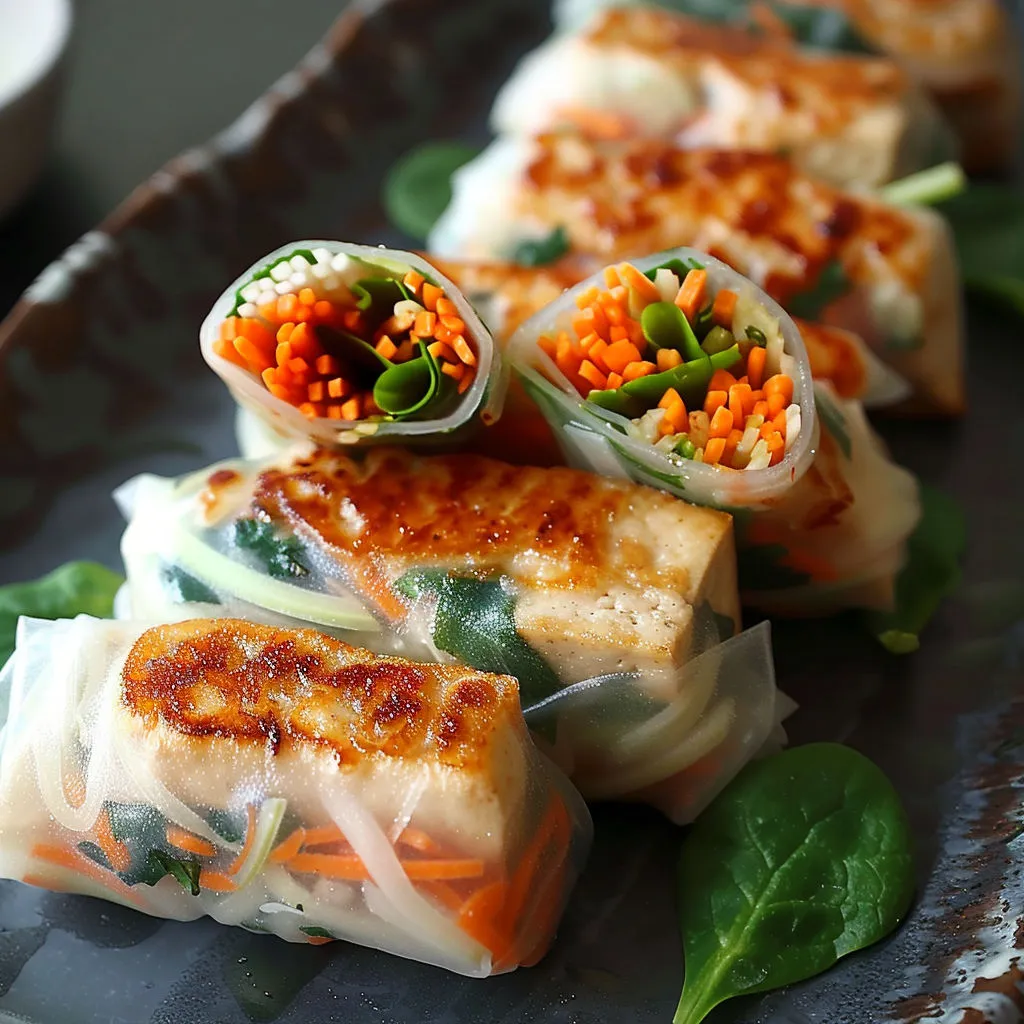 Protein-Packed Fiber-Rich Spring Rolls