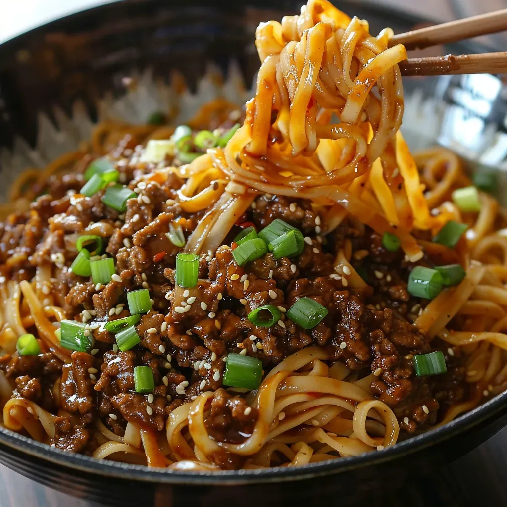 Quick Mongolian Noodle Stir-Fry