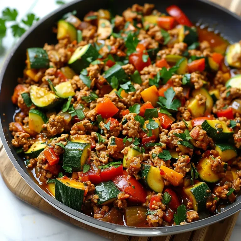 Quick Zucchini Ground Turkey Skillet: Healthy Weeknight Dinner