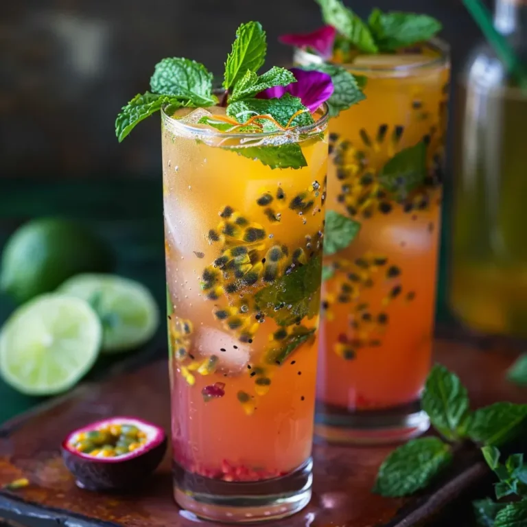Refreshing Passion Fruit Mojito Mocktail Recipe