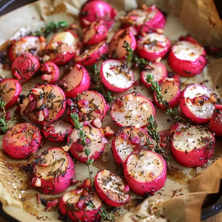 Rosemary Garlic Smashed Radishes: A Flavorful Side Dish