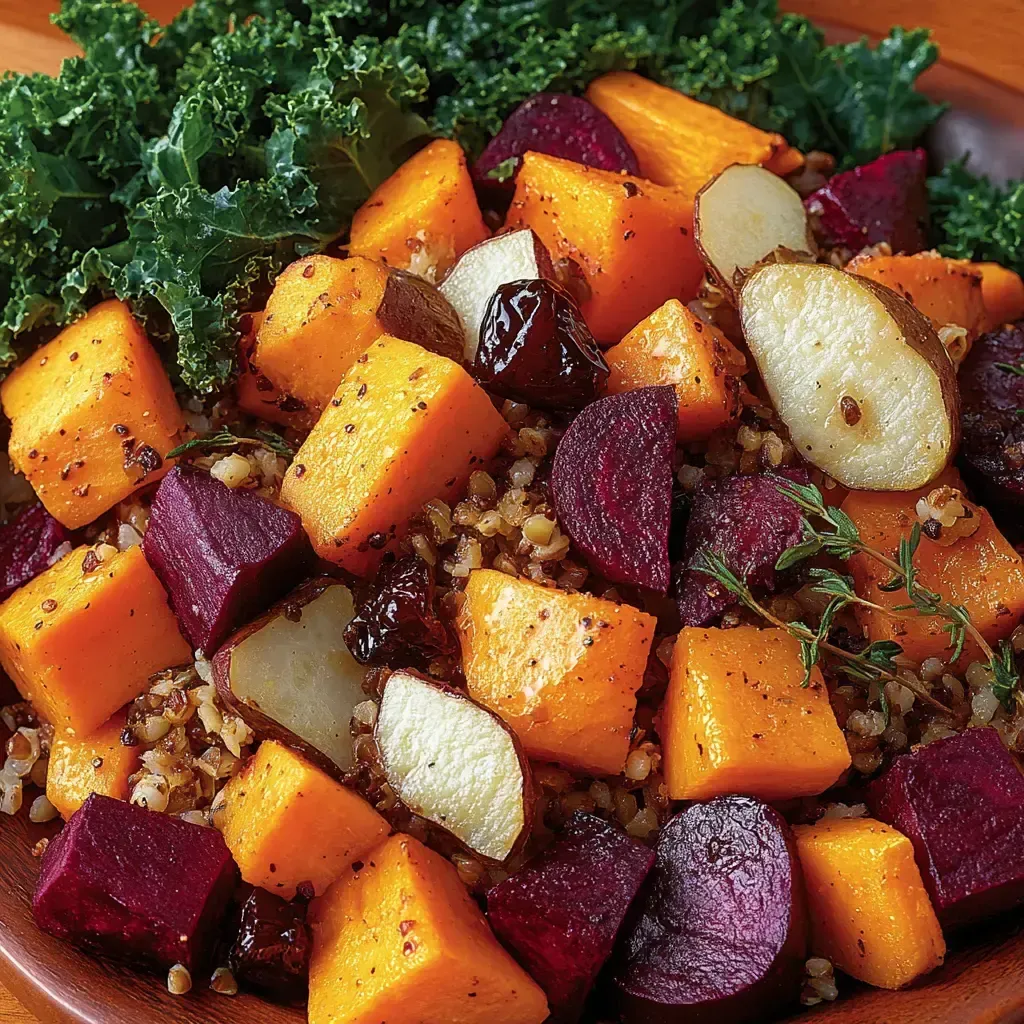 Savory Autumn Roasted Vegetable Salad Recipe