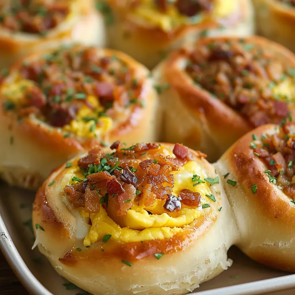 Savory Cheesy Bacon Breakfast Rolls