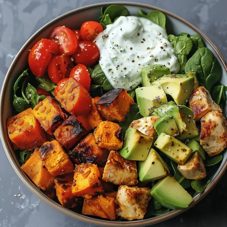Savory Chicken Sweet Potato Bowl Recipe