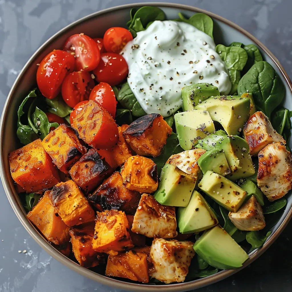 Savory Chicken Sweet Potato Bowl Recipe