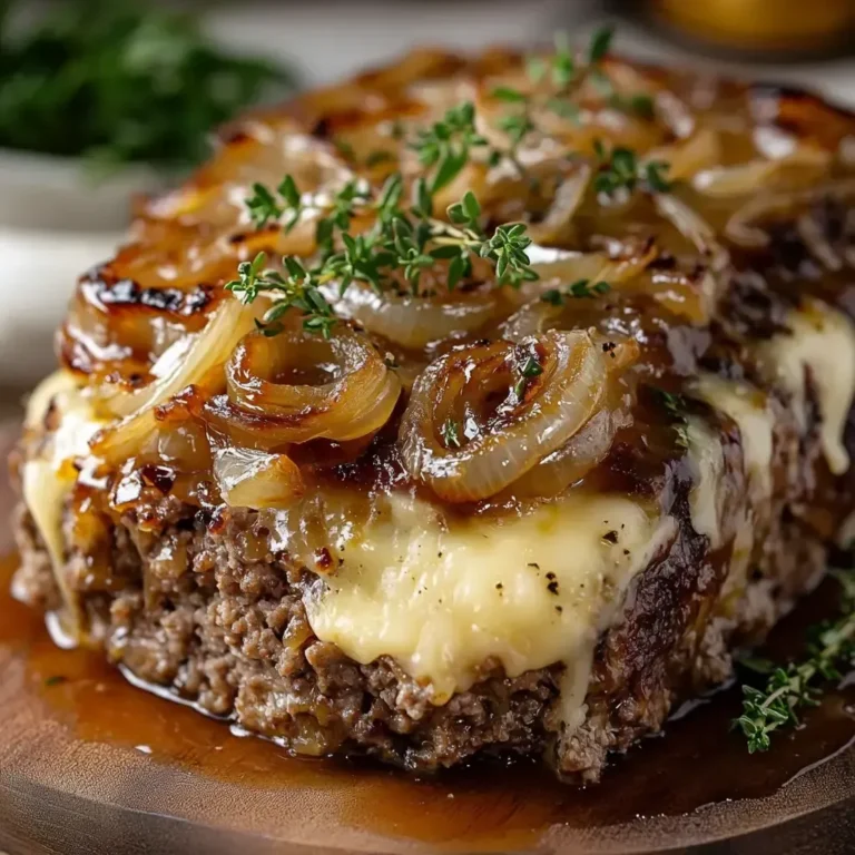 Savory French Onion Meatloaf Recipe