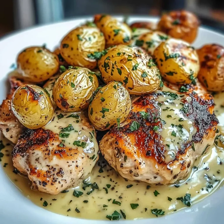 Savory Garlic Chicken with Roasted Potatoes