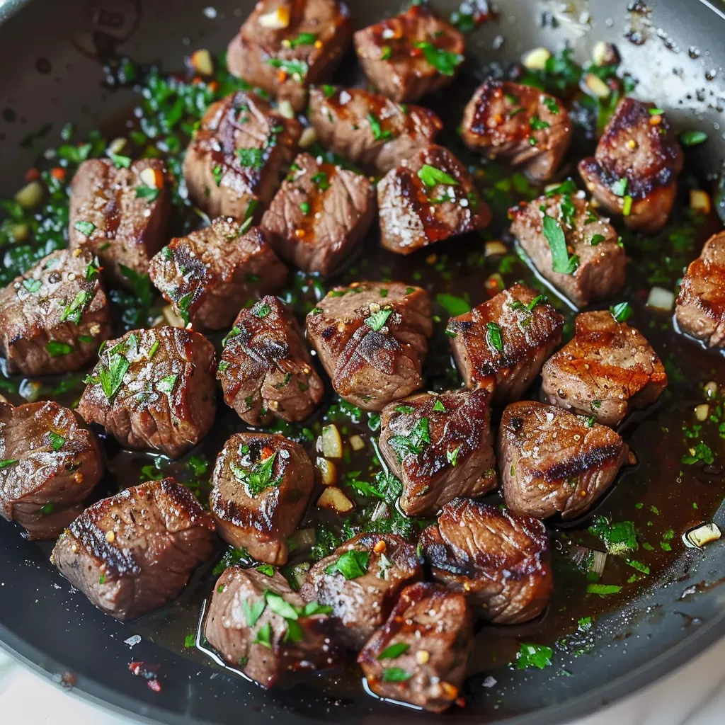 Savory Garlic Herb Steak Bites Recipe