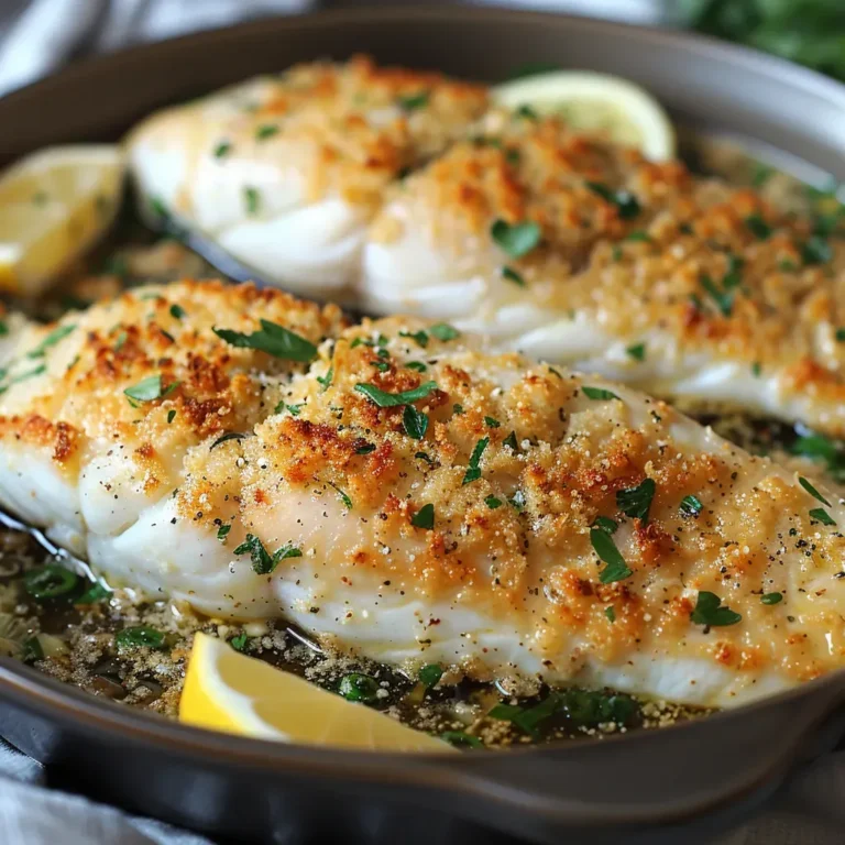 Savory Garlic Parmesan Flounder: A Delectable Recipe
