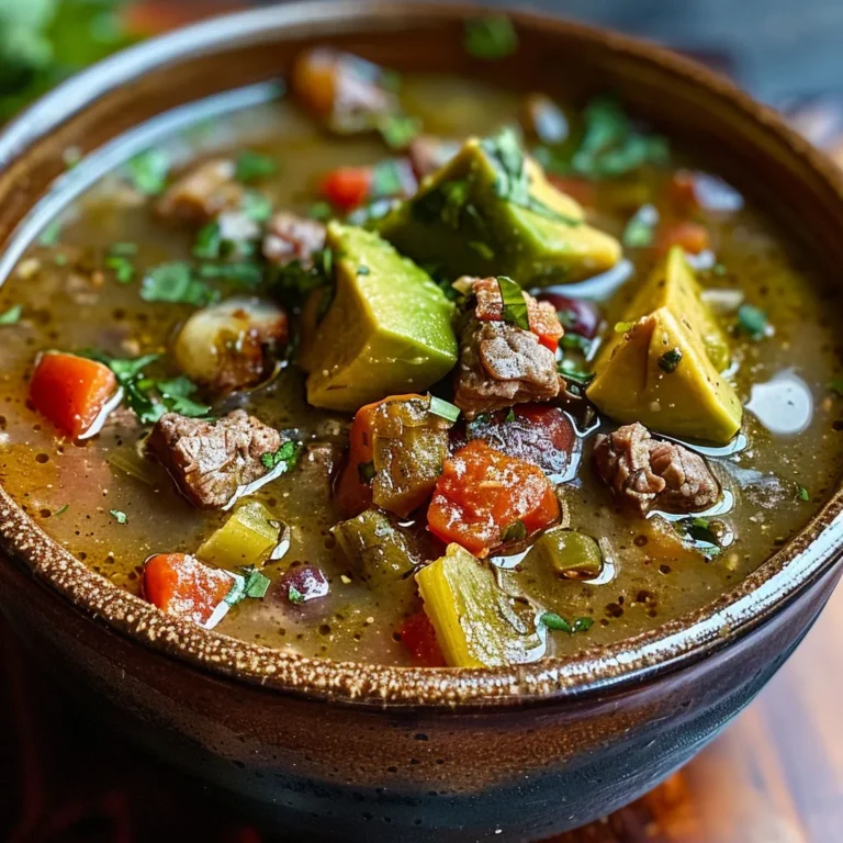 Savory Green Chile Stew Bowl Recipe