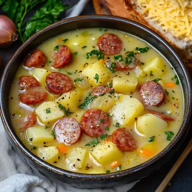 Savory Kielbasa Potato Soup Recipe