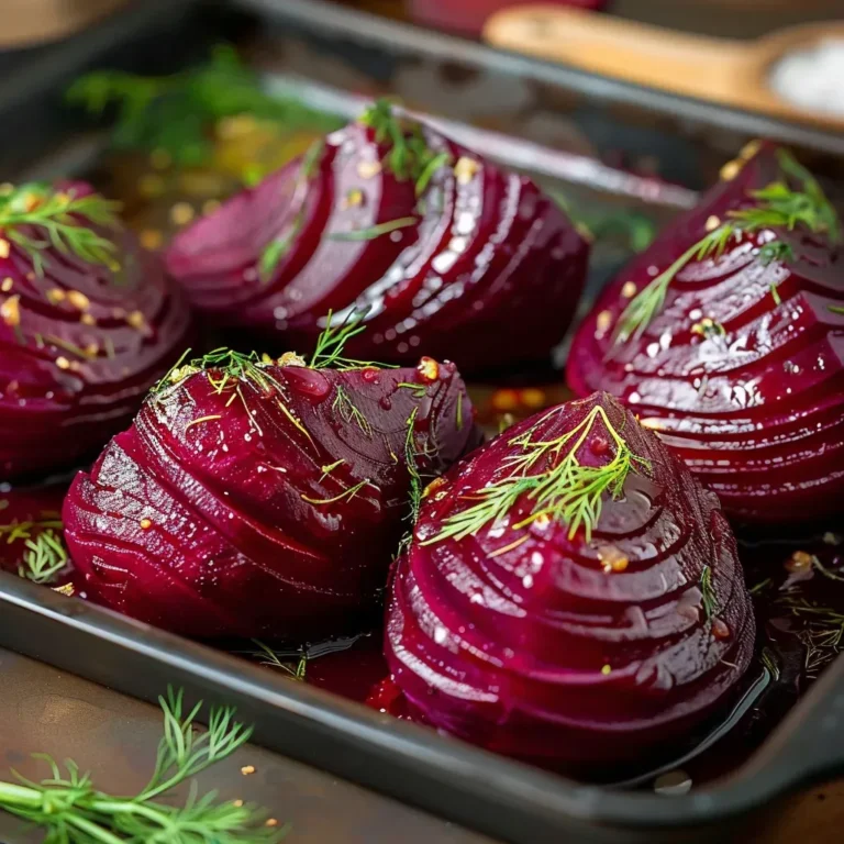 Savory Roasted Hasselback Beets: A Dill Infusion