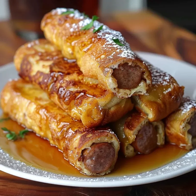 Savory Sausage French Toast Roll-Ups Recipe